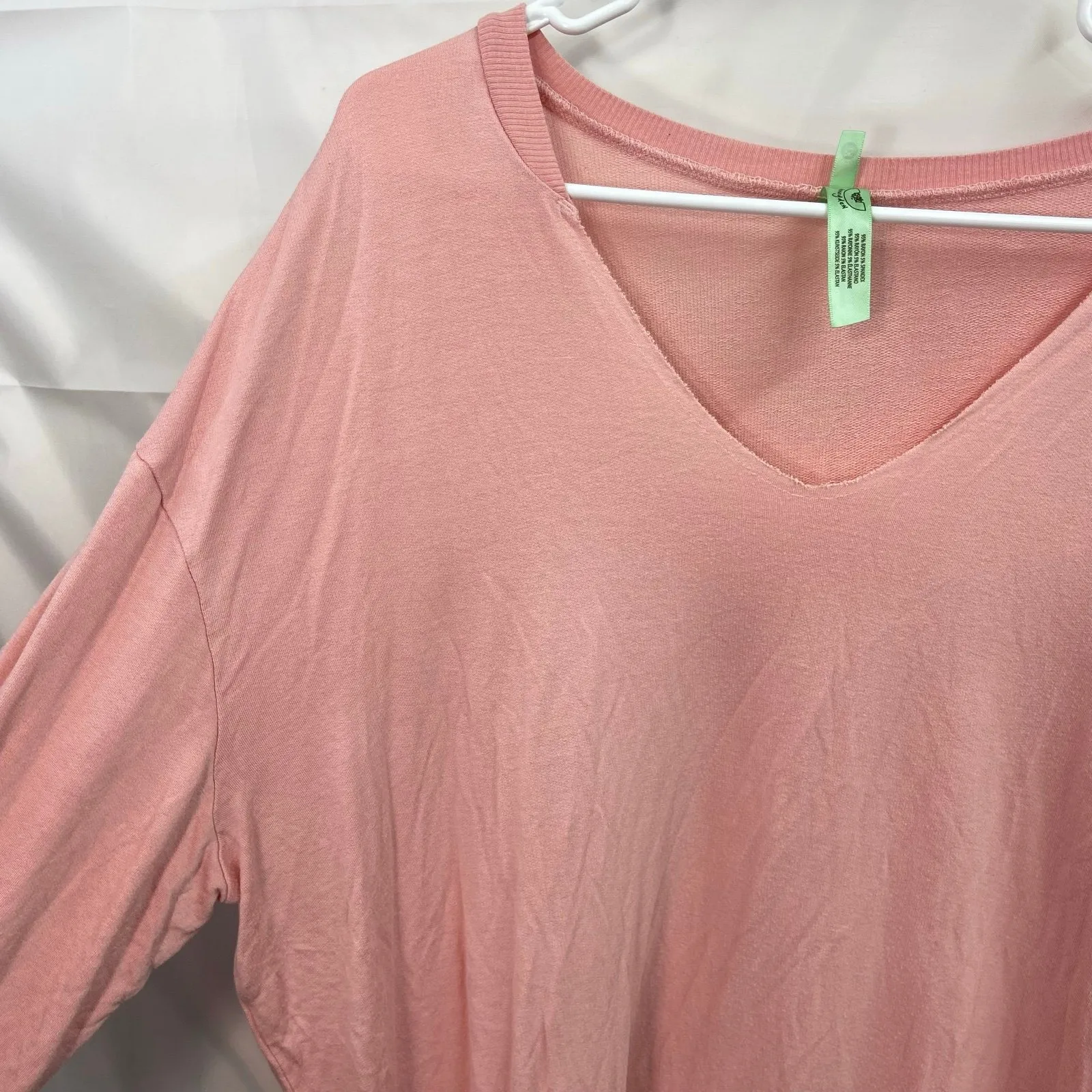 Honeydew Nordstrom pink stretch lightweight lounge v - Image 3