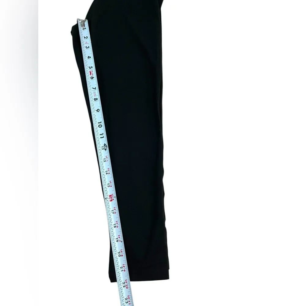 Victoria Sport Black Leggings Stars Fold Down Waistband XS Athleisure Casual NWT - Image 8