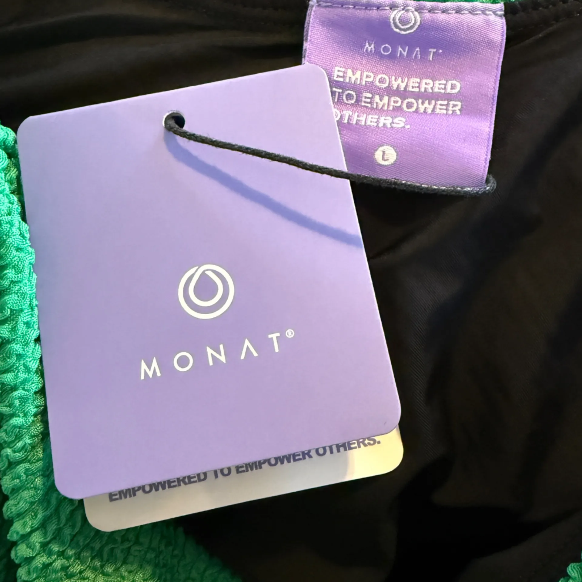 NWT Monat Gear Monat Long Sleeve Green Bodysuit Women’s Size Large - Image 11