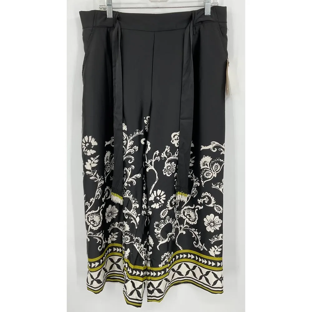 Eliane Rose‎ Floral Print Wide Leg Pants size XL #1160 - Image 3