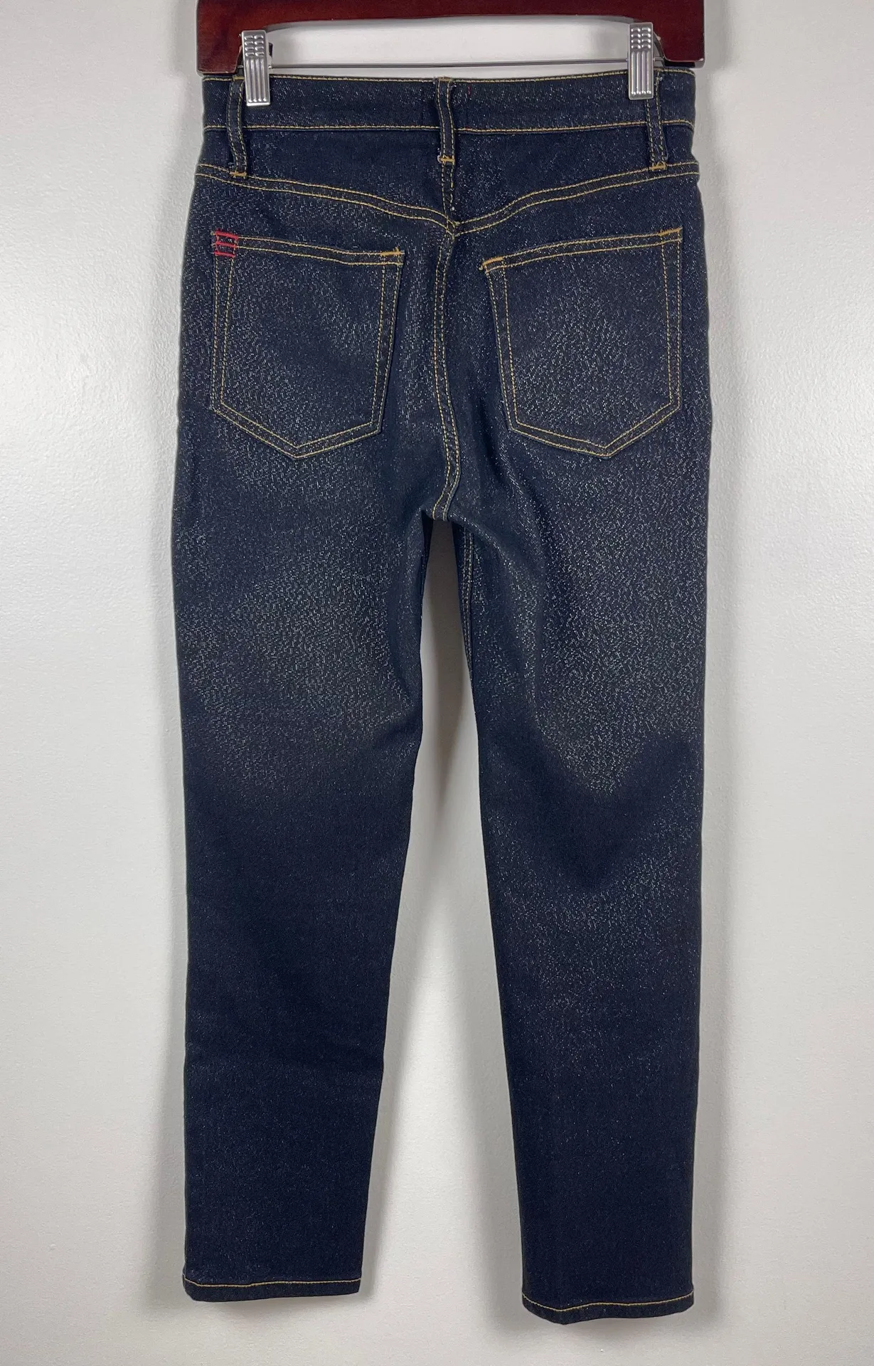 UO Glitter Button Fly Skinny Jeans - Image 4