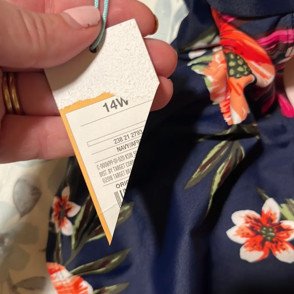 New Kona Sol Women's Keyhole Braided Strap One Piece Swimsuit Sie 14W - Image 9