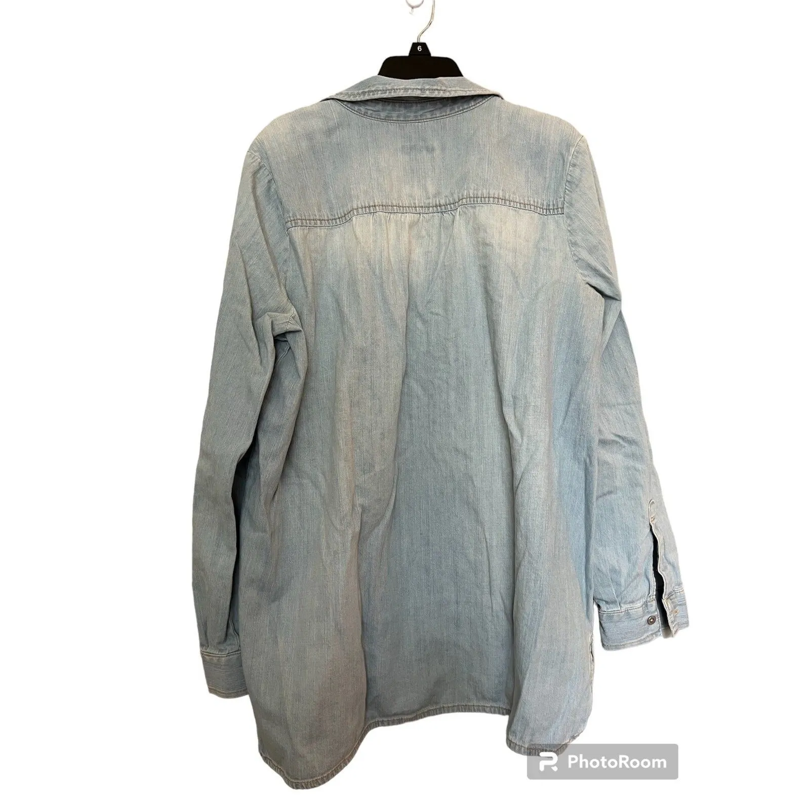 J. Jill‎ Denim light wash denim tunic size M - Image 2