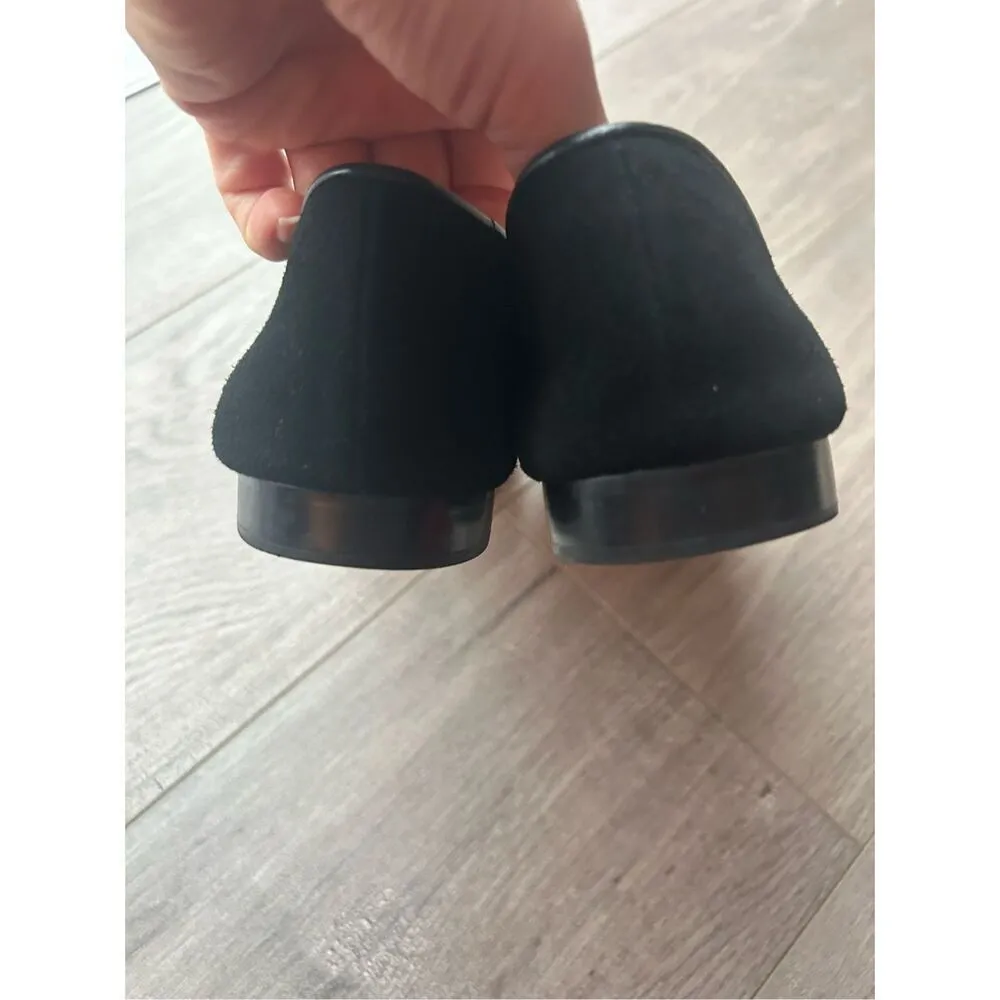 Kate Spade Signature Claudia Suede Flat Loafer Black size 8  leather upper - Image 3