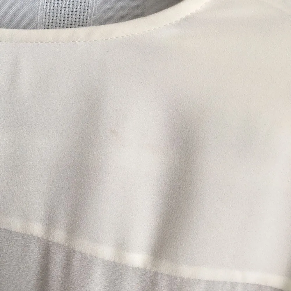 Forever 21 Studded Short Sleeve Blouse Gray Large - Image 7