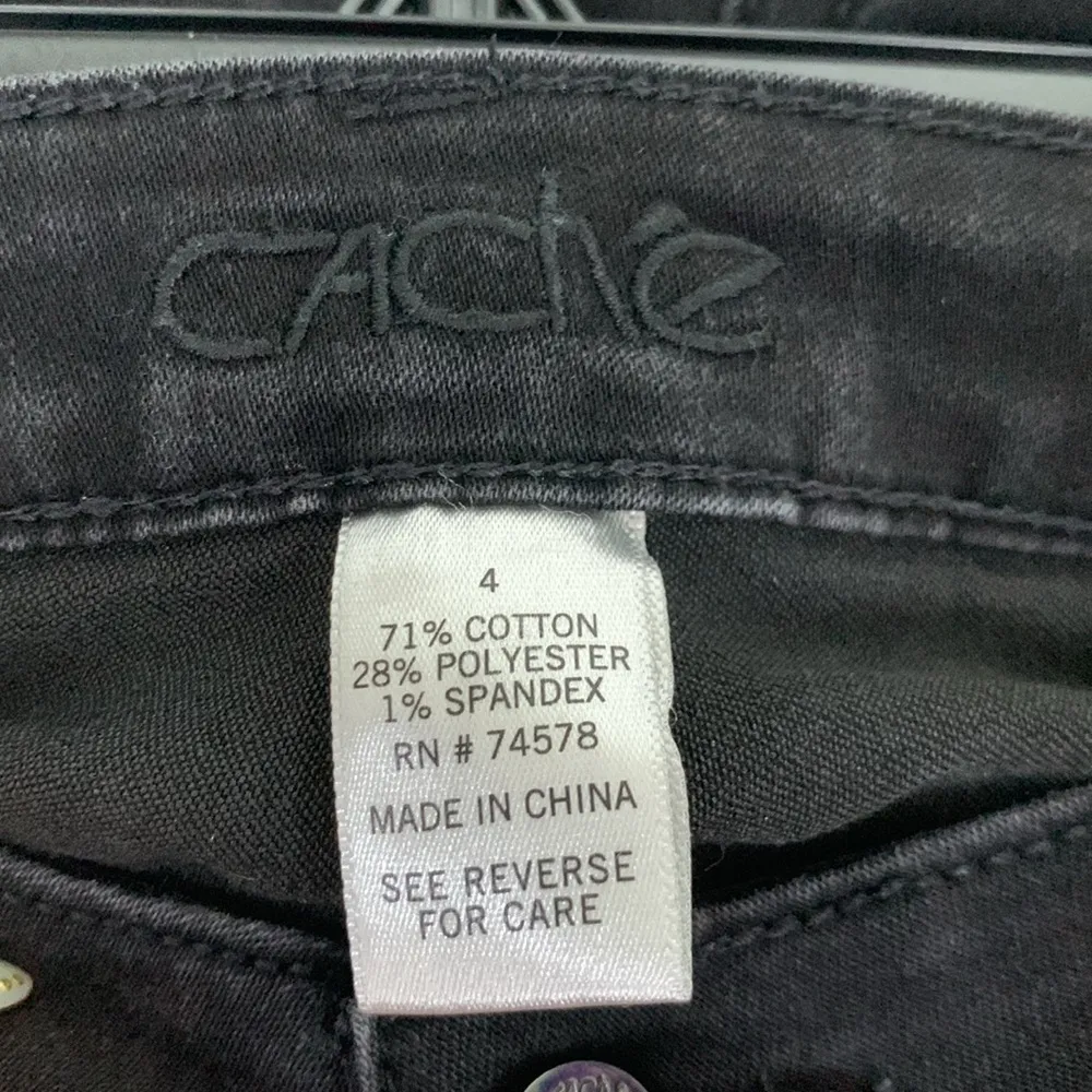 Cache Black Ankle Jeans Size 4 EUC #DS-1714 - Image 7