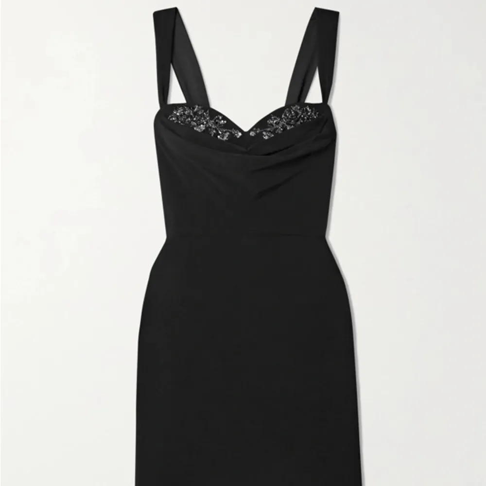 Marchesa Notte Crystal Embellished Cowlneck Cocktail Dress - Image 3