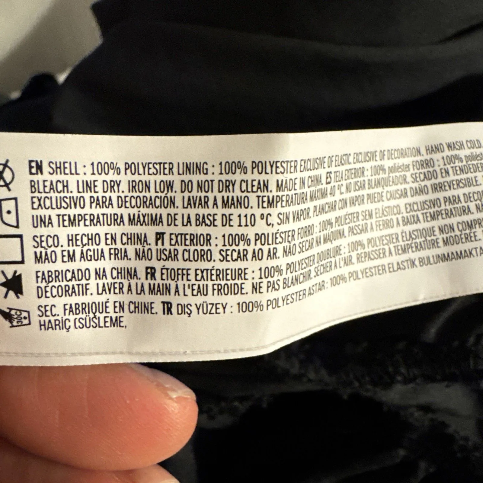 Forever 21 Dress Stretch Velvet Mini Coquette XL Black Goth Fairy Whimsigoth - Image 4