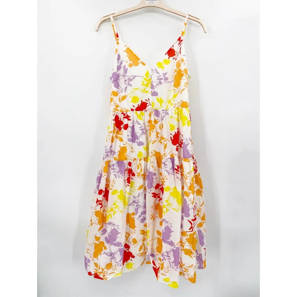 Peter Som Collective Sleeveless Floral Printed Midi Dress Size 8 - Image 31