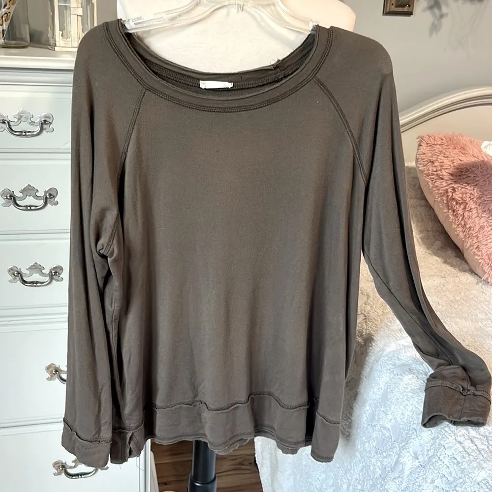 Comfy Soft Oversized Brown Pullover Size M - Image 3