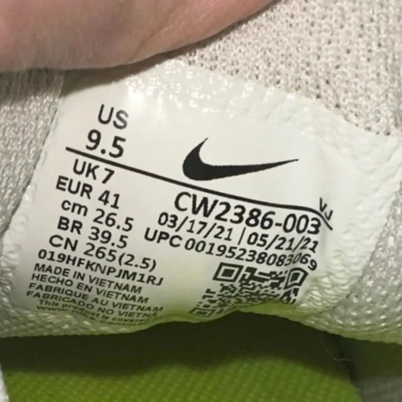 Nike Crater Impact Light Bone Crimson Sneakers Size 9.5 - Image 9