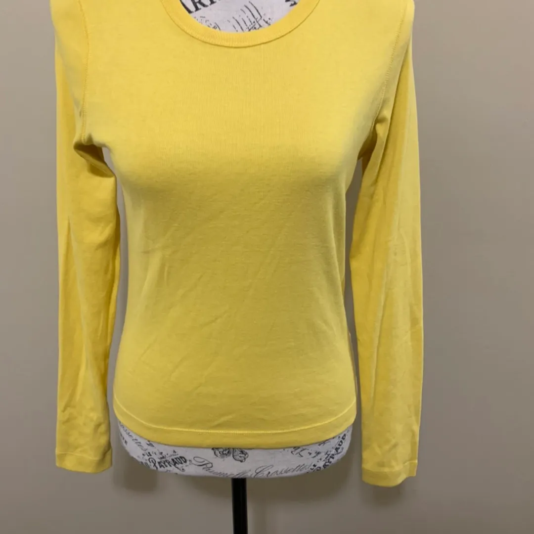 Sport Petite Yellow Long Sleeve Top - Image 5