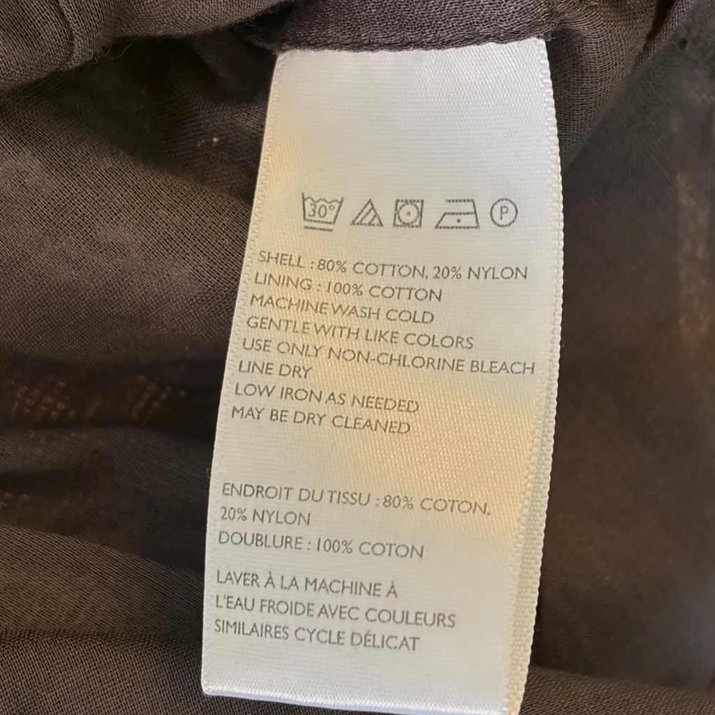 Ecote Size Small Urban Outfitter Gray Embroidered Edge Drawstring Shorts - Image 7