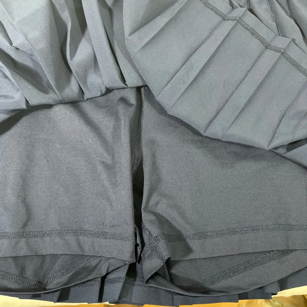 ID IDEOLOGY PLEATED WOMEN ACTIVE‎ SOLID SKORT SZ LG NAVY BLUE NEW NWOT A-39 - Image 9