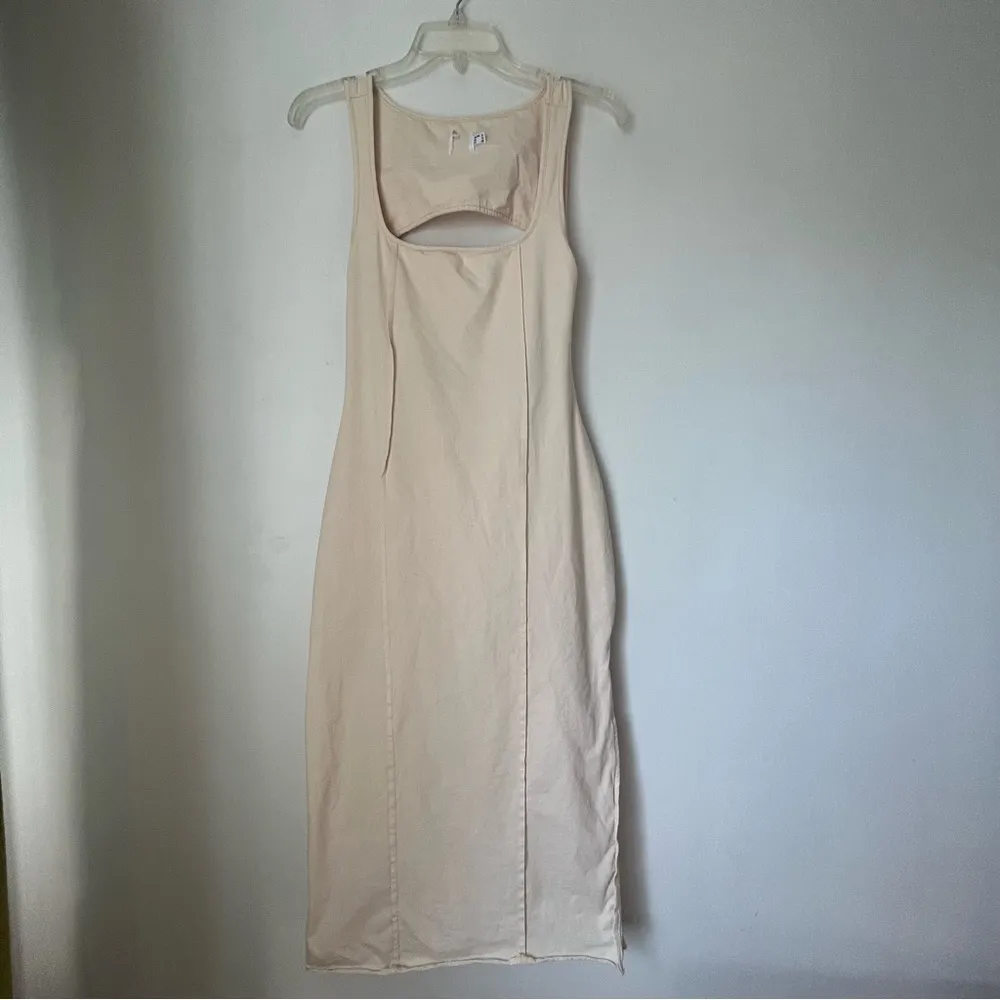 Alya Cream Cut Out Midi Dress 10 - Image 6