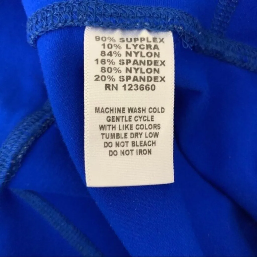 Splits59 Blue Cropped‎ Leggings Mesh Panel Stretchy Activewear Small - Image 7