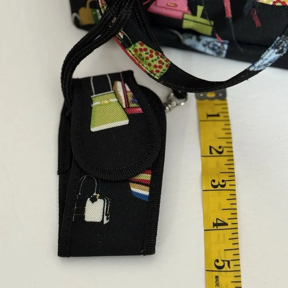 Purse Print Purse With Red Feather Trim Unique - Image 5