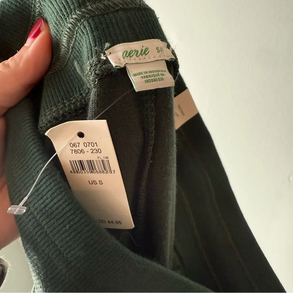 Aerie Velour Flare Pants Green Small - Image 5
