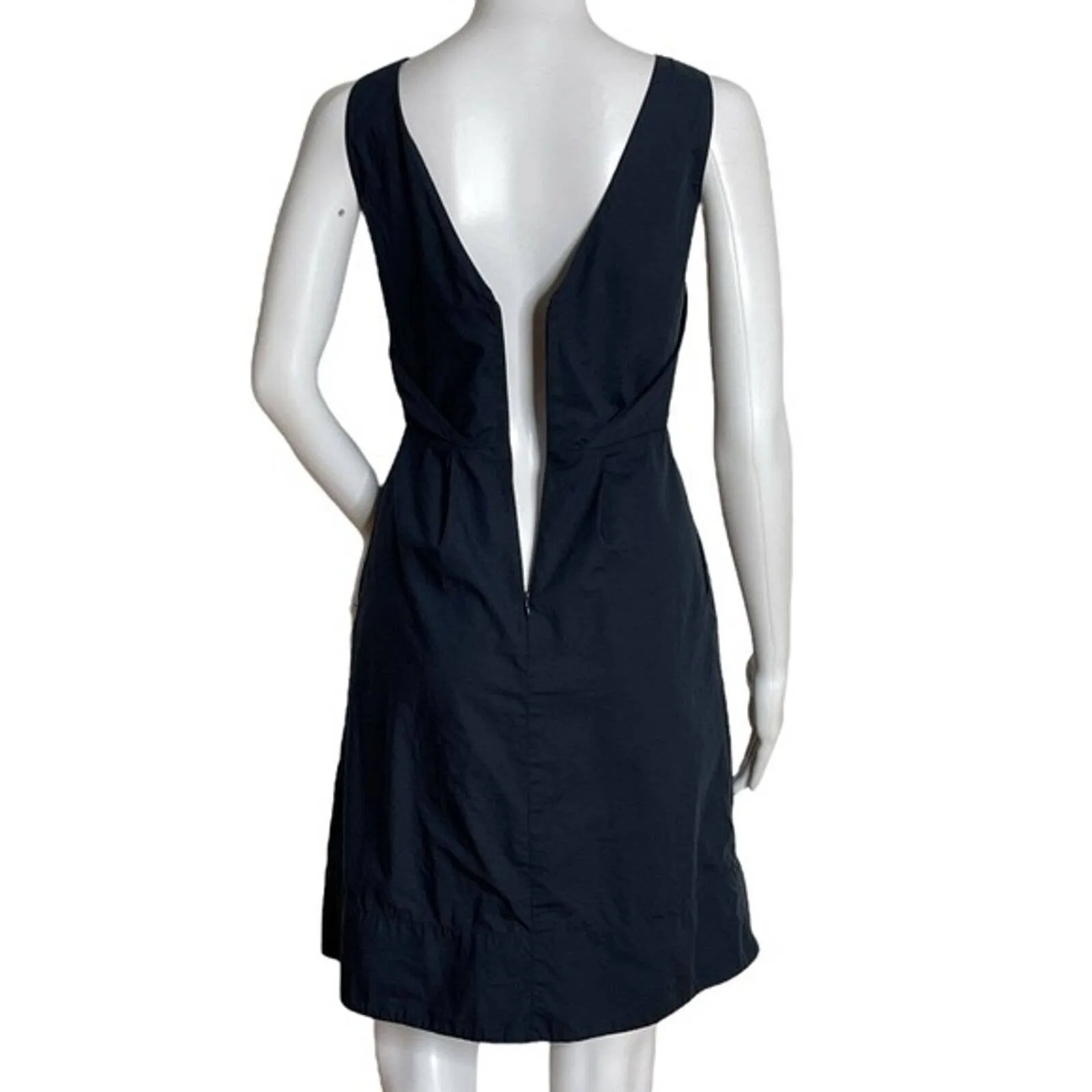 Madewell Dress Womens 0‎ Navy Blue Cut Out Sundress Party Wedding Minimalist - Image 4