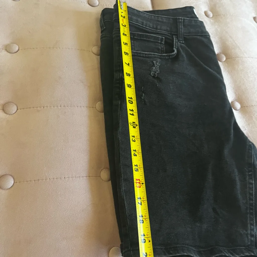 Bershka Charcoal Denim Shorts - Image 9