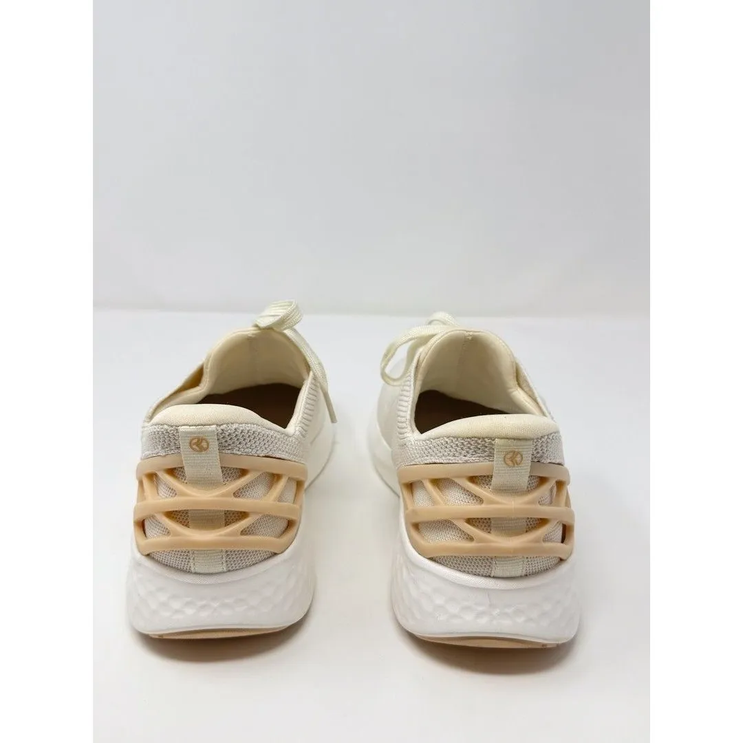 Kizik Athens Adult Shoes Beige Mesh Low Top Athletic Sneakers Men 7.5 Women 9 Tan - Image 6