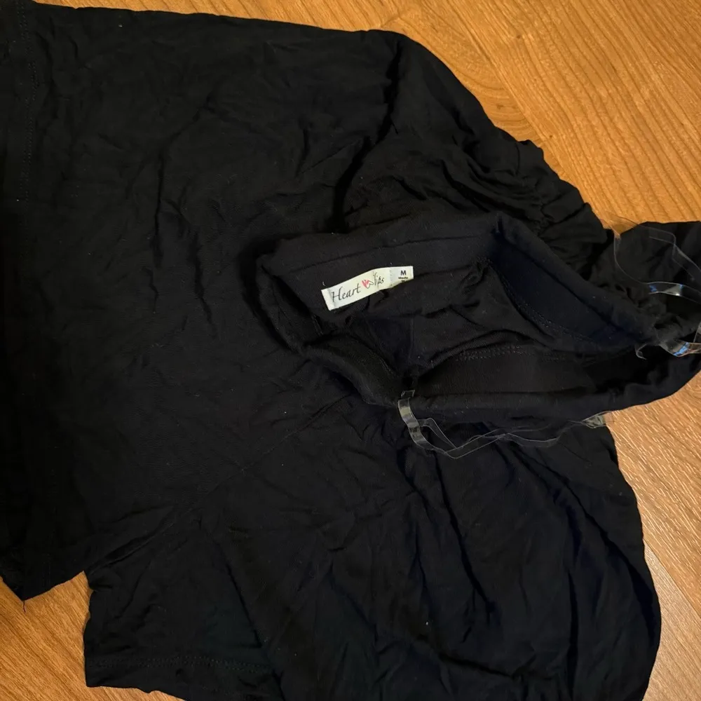 Medium Black Strapless Tube Top Stretchy Jumpsuit Romper & POCKETS - Image 6