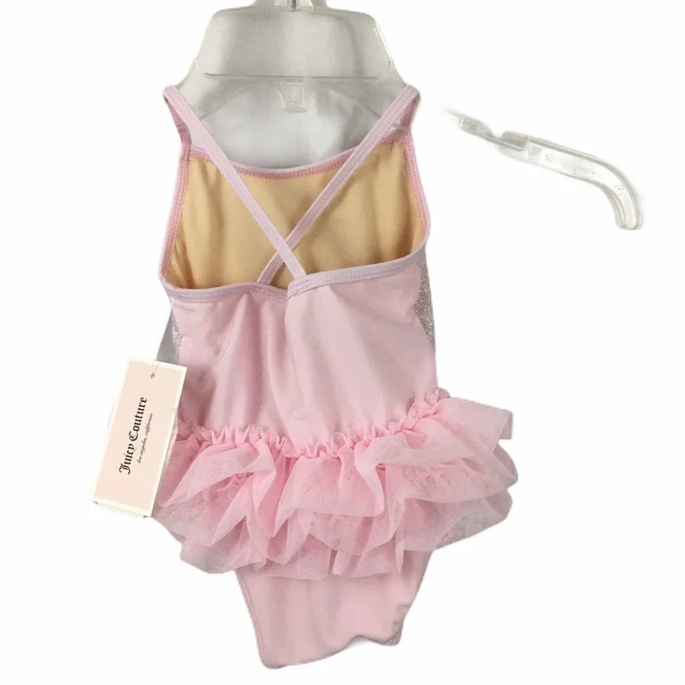 Juicy Couture icy Couture Pink Sparkle Tutu Bathing suit - Image 4