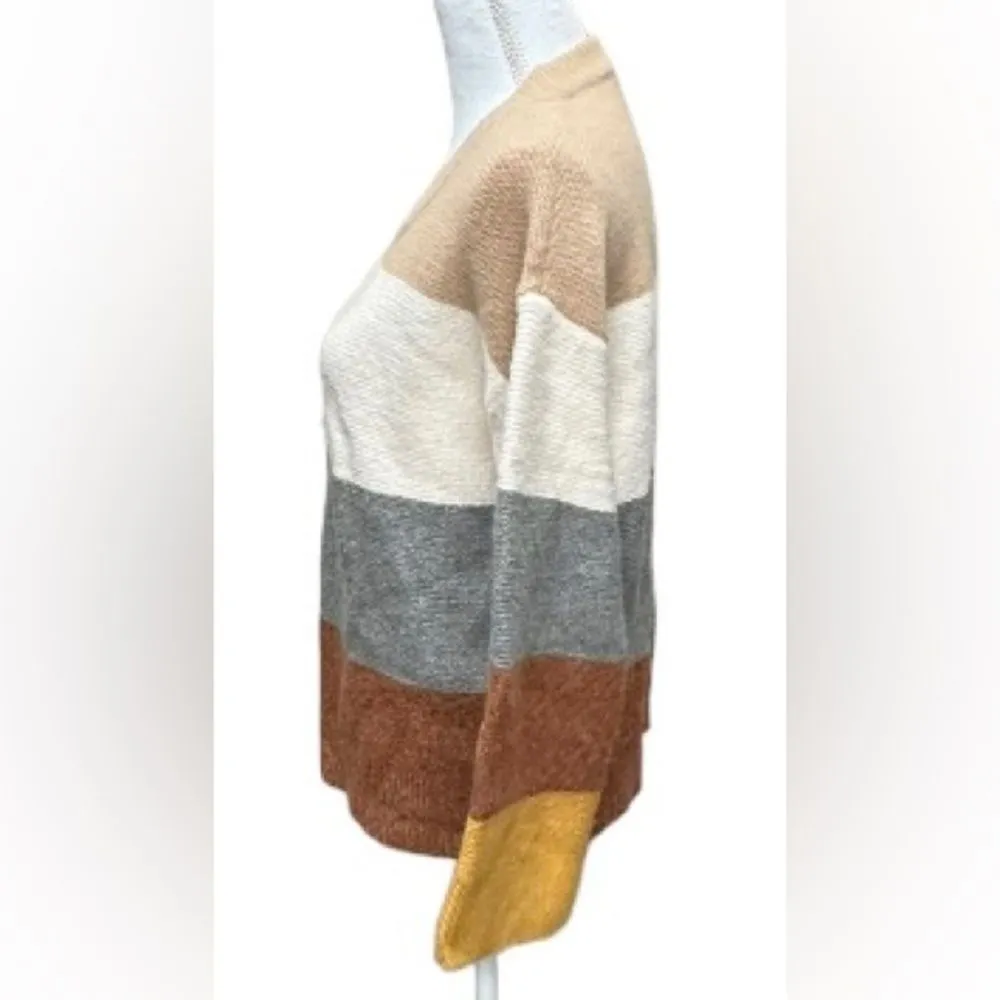 Madewell Andria Pullover Sweater in Coziest Yarn Size‎ XS Oversized Colorblock - Image 7