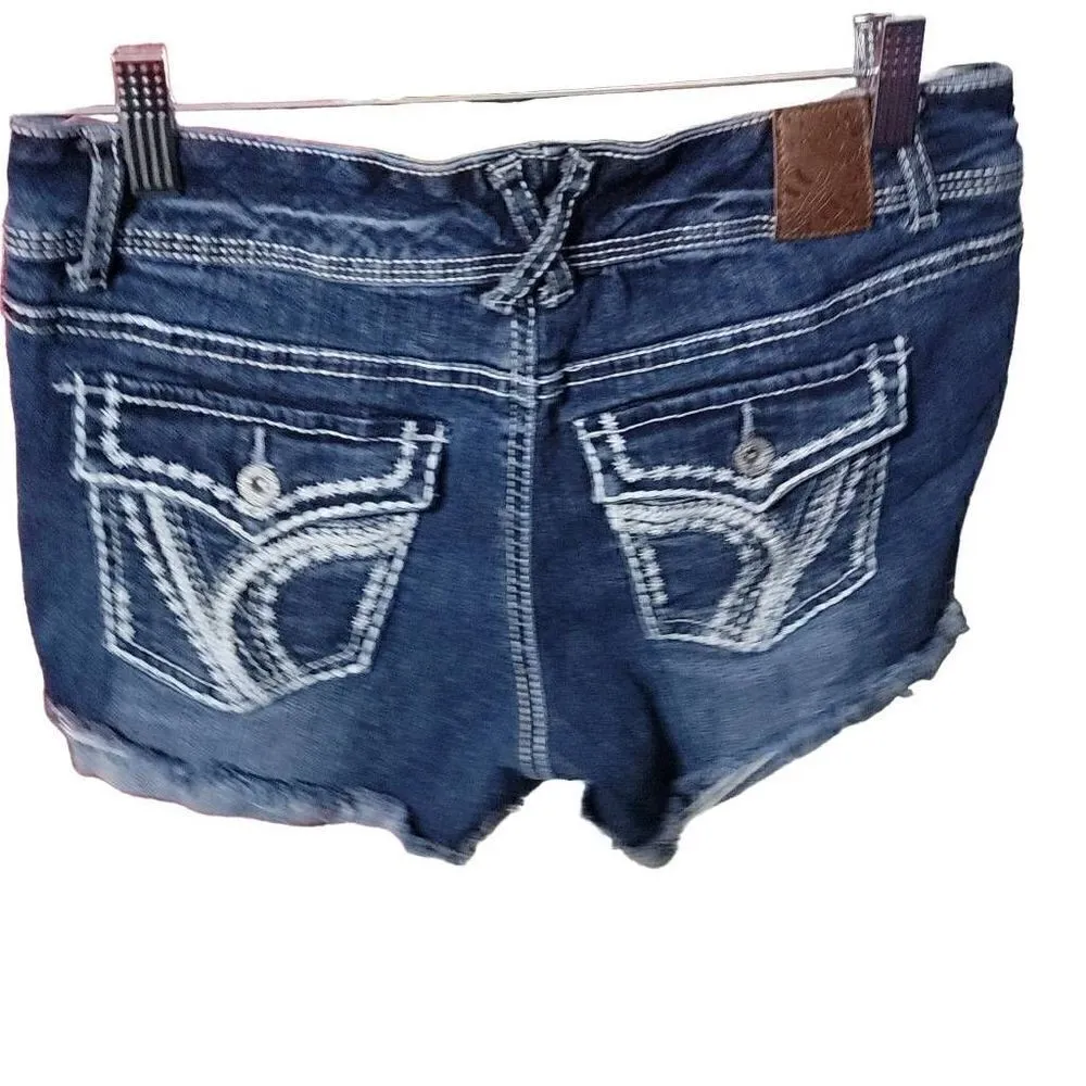 Ariya Jeans denim short, distressed Blue Size 8 - Image 4