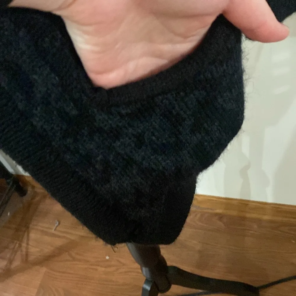 IRO Jasek leopard print longline alpaca wool blend cardigan charcoal black sz XS - Image 11