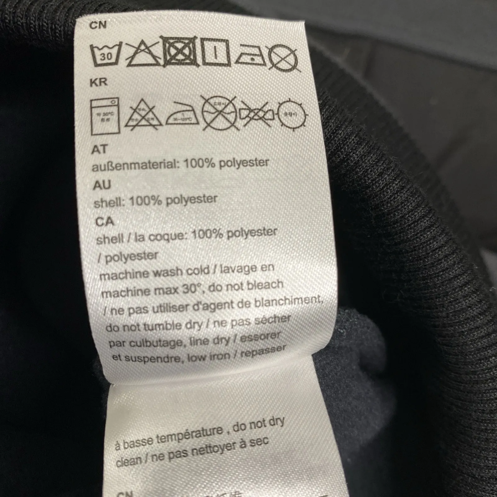 WESC Pullover Sweatshirt Hoodie Jacket Quarter Zip Pockets Gray Unisex S/M NWT Size M - Image 5