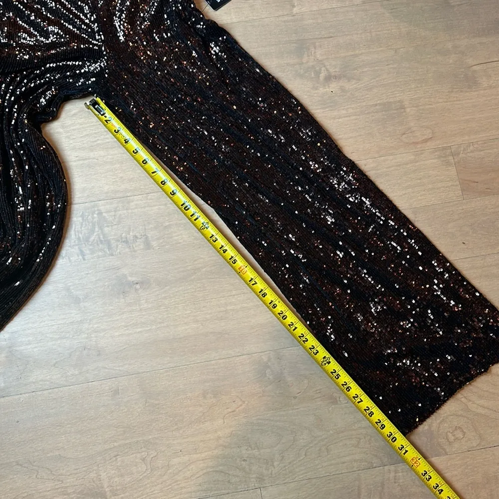 Express High Waisted Sequin Wide Leg Pants NWT - Image 14