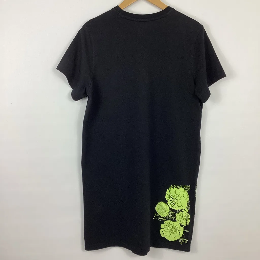Adidas Logo Floral T-Shirt Dress Size Medium - Image 4