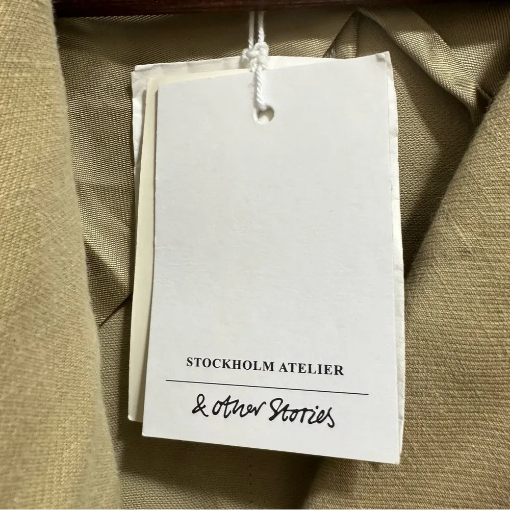 NEW & Other Stories Beige Oversized Belted Trench Coat Stockholm Atelier - Image 9