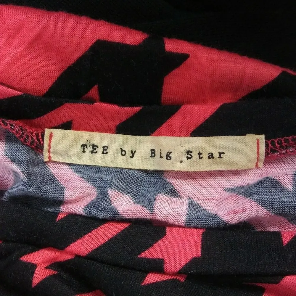 💵 TEE by BIG STAR Medium Houndstooth Print Blouse - Image 5