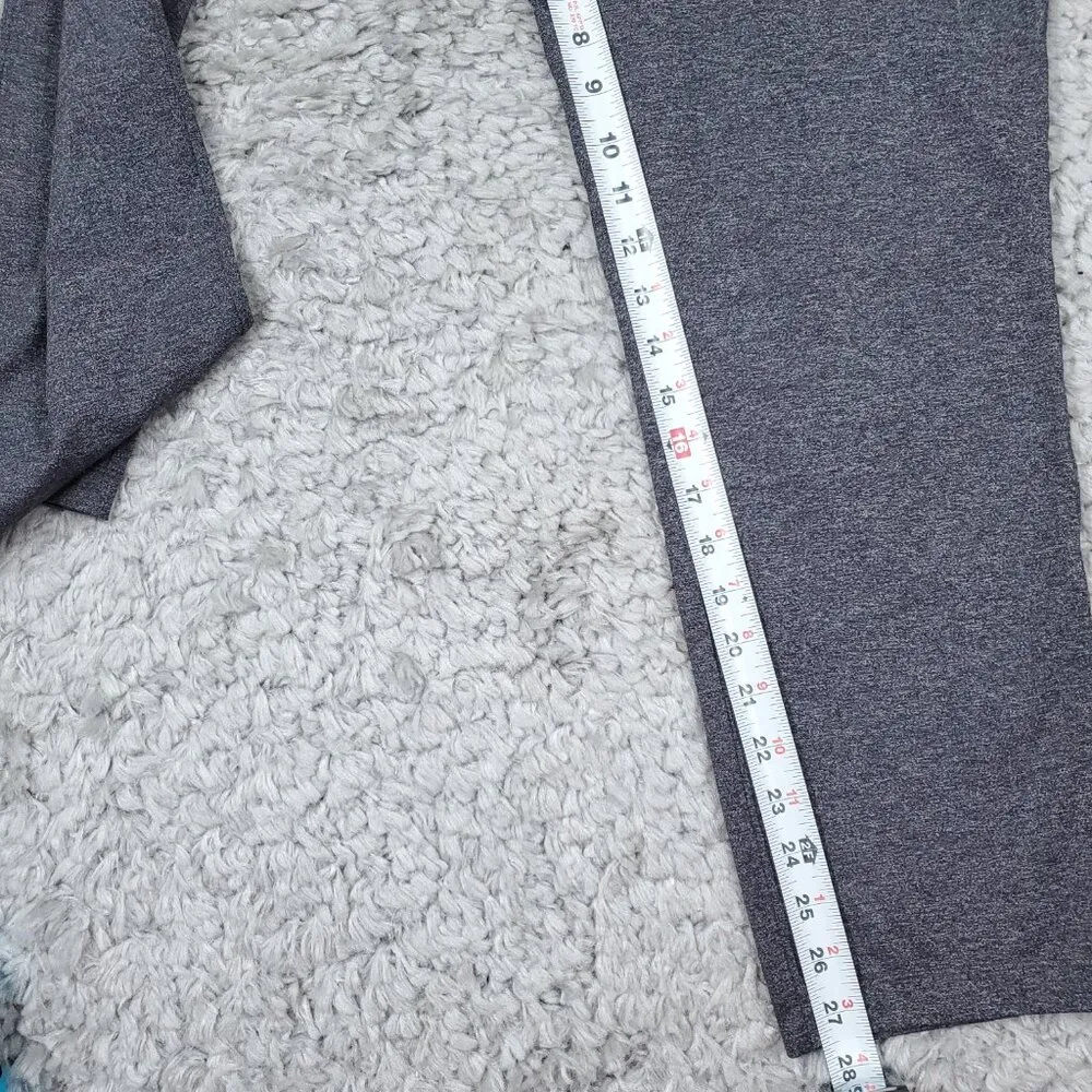 Lululemon On The Fly Pants 27" Gray Heathered Black Size 8 Stretch Ankle - Image 6