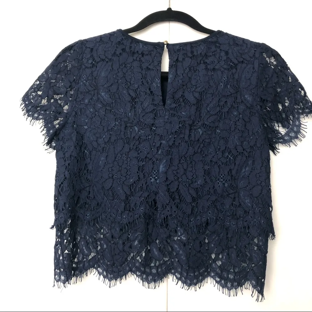 Lulu’s Turn Back Time Lace Two Piece Dress Navy - Image 6