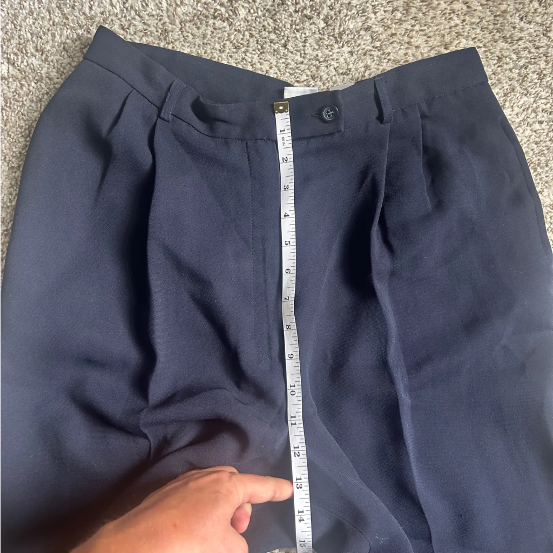 Emma James Navy Blue Trousers Office Business Casual Formal 12 - Image 5