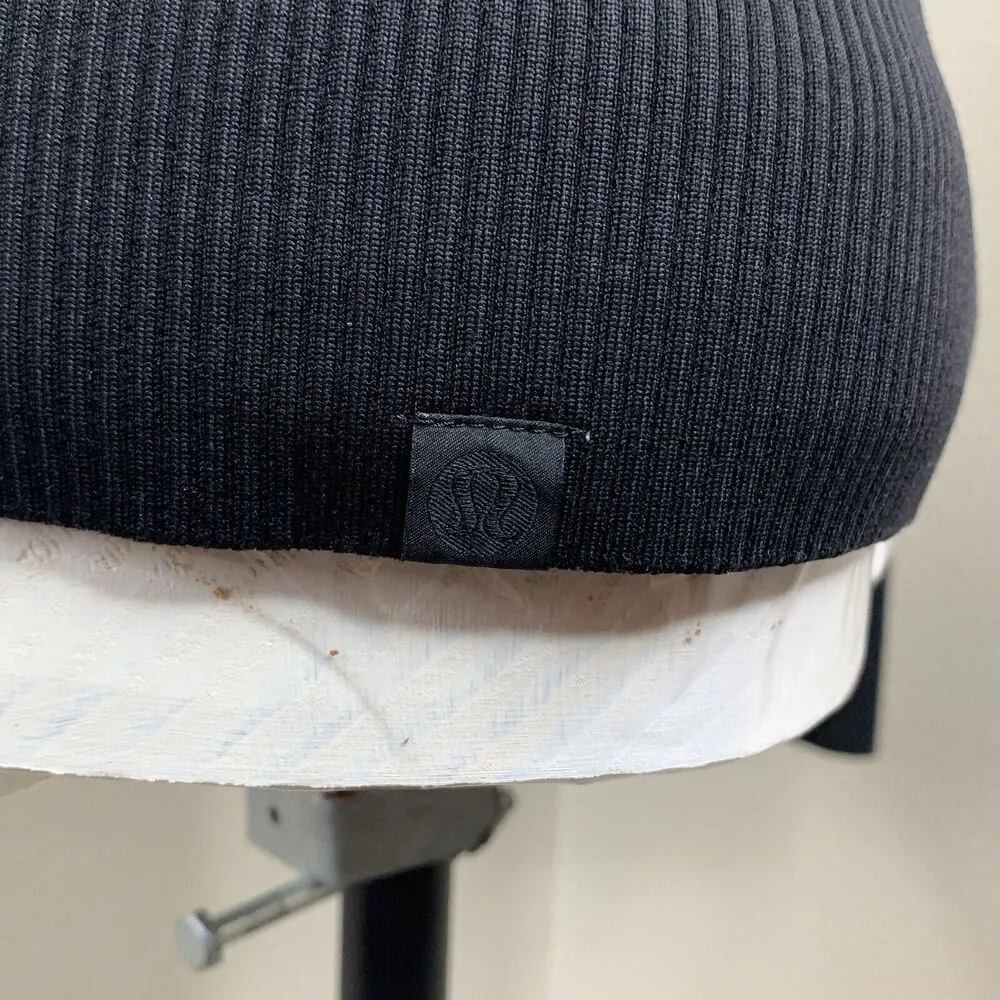 Lululemon End State Full Zip Jacket Texture Pattern Sz 4 Wool Blend Black - Image 7