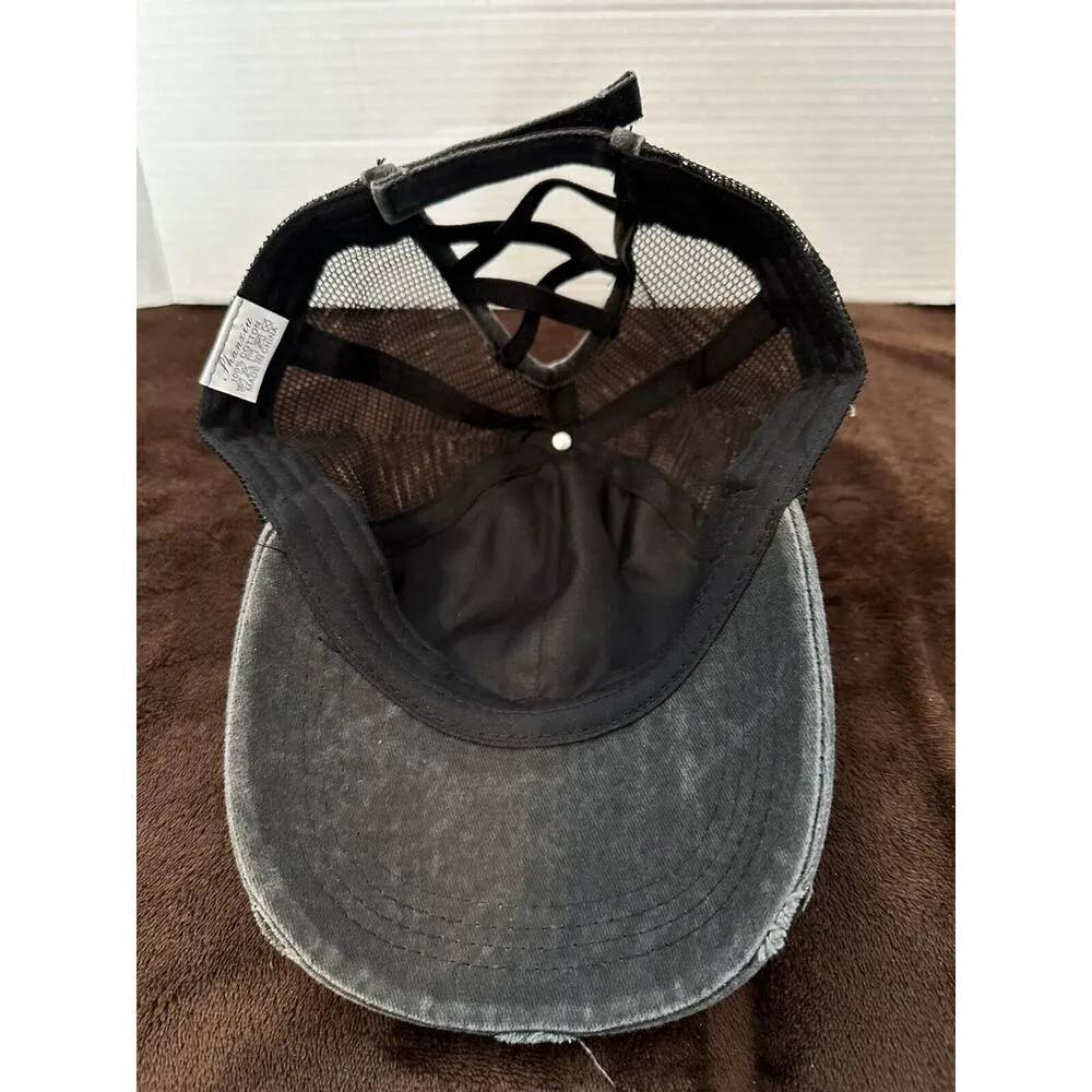 Messy Bun Distressed Hats - Image 3