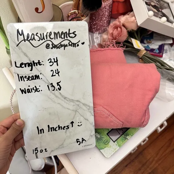 Acne Studios Straight Leg Jeans In Pink‎ Salmon Size 28 - Image 10