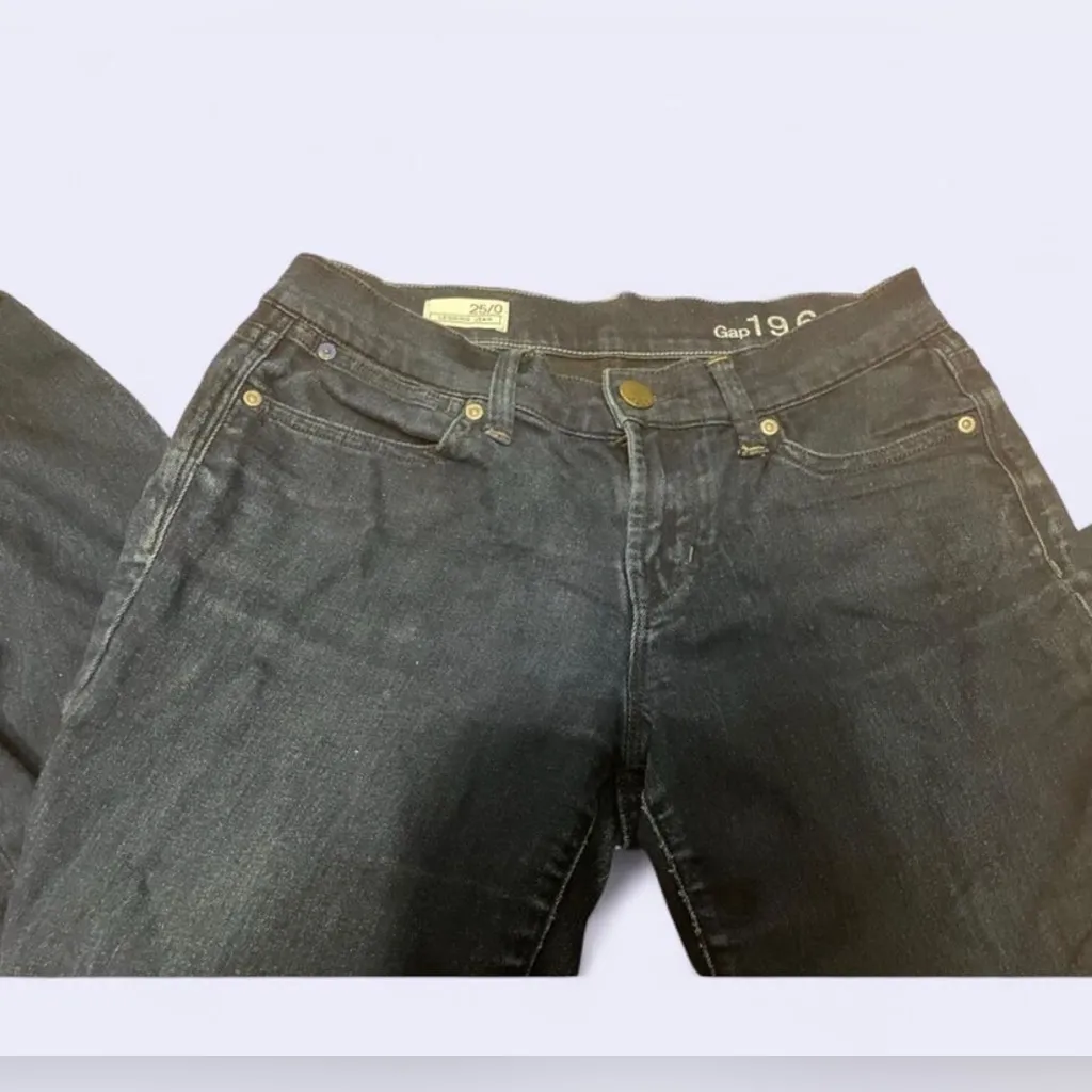 Gap 1969 Women’s Dark Blue Denim Jeans size 25/0 - Image 4