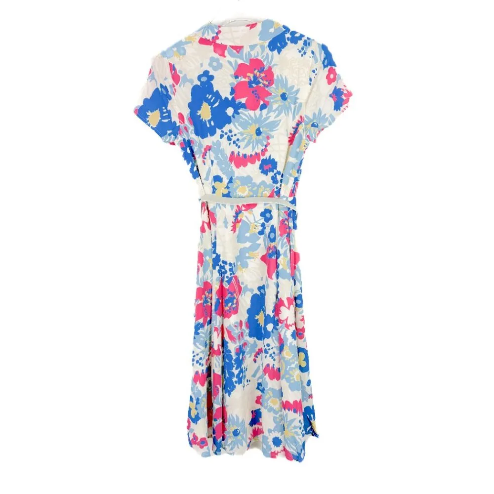 NWT Modcloth Exciting Find Shirt Dress Belted Floral Blue Pink Size Small S NEW - Image 12