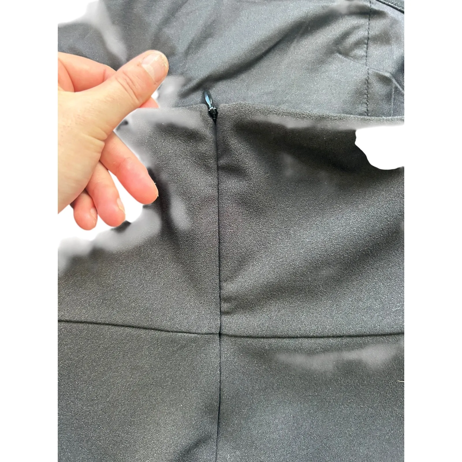 Meshki  Maxi Split Front Dress Black Strapless Size Medium NWT - Image 9