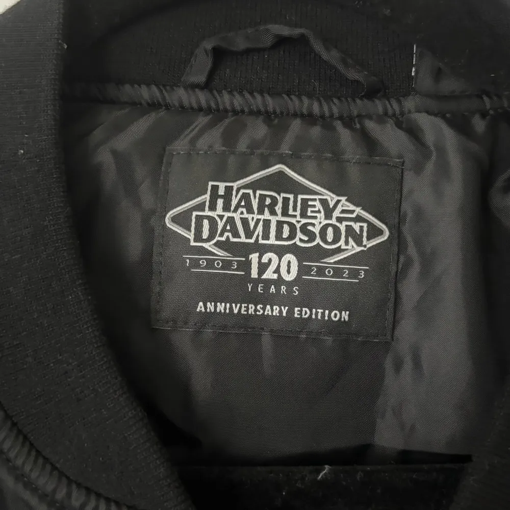 Harley-Davidson 120th Anniversary Women’s Black Bomber Jacket - Med - Rare NWOT - Image 3