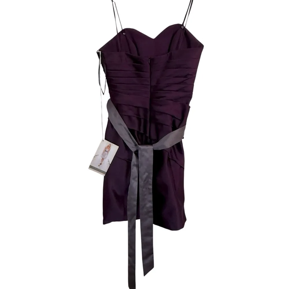 NWT Sorella Vita Cocktail Dress Style 2399 Women’s Size: 12 Color: Aubergine - Image 3