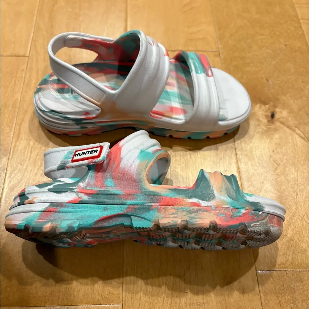 Hunter Bloom marble sandals sz UK 4W or USA 6 - Image 2