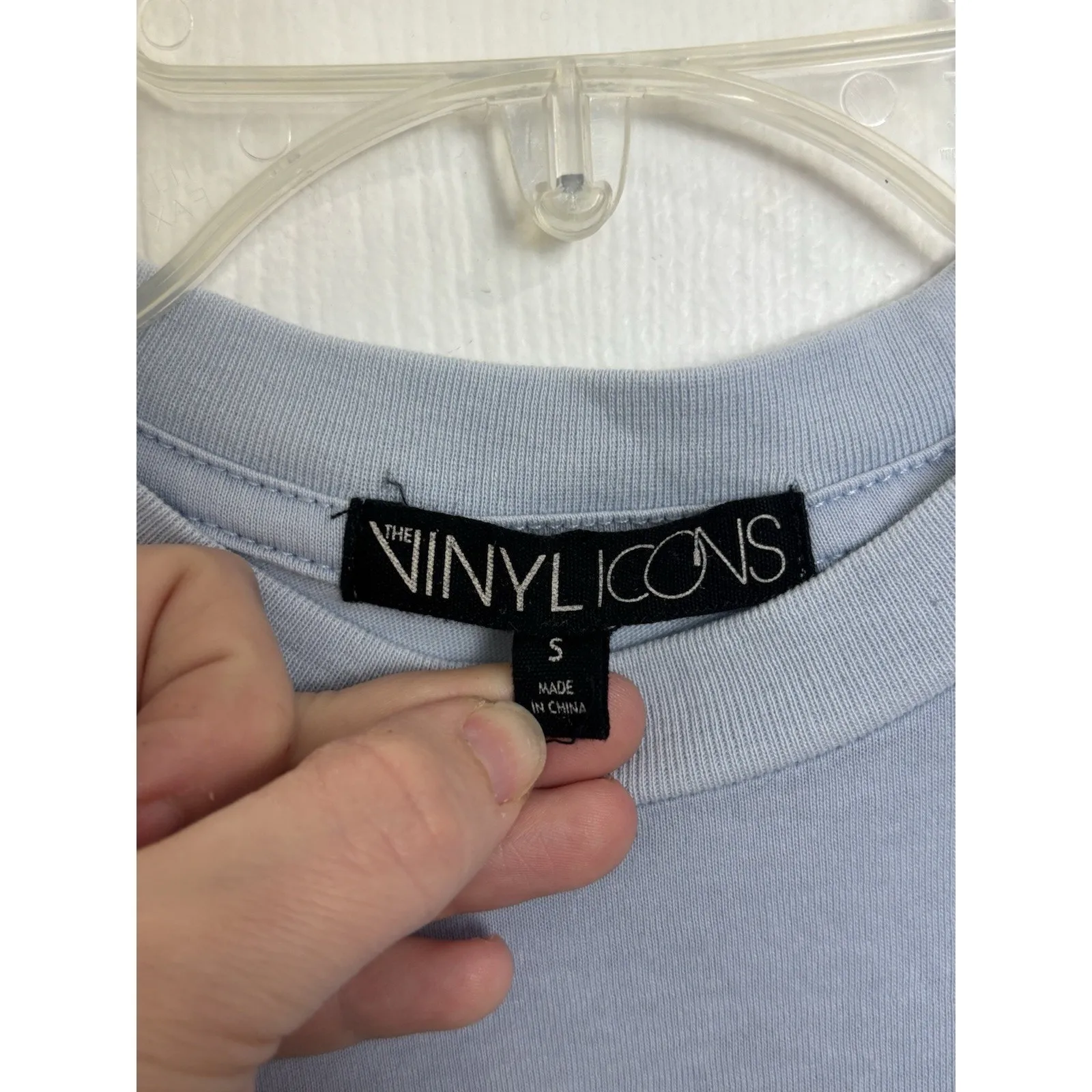 Vinyl Icons Woodstock Graphic Tee Size Small Short Sleeve Concert Tee Hippie Blue - Image 3