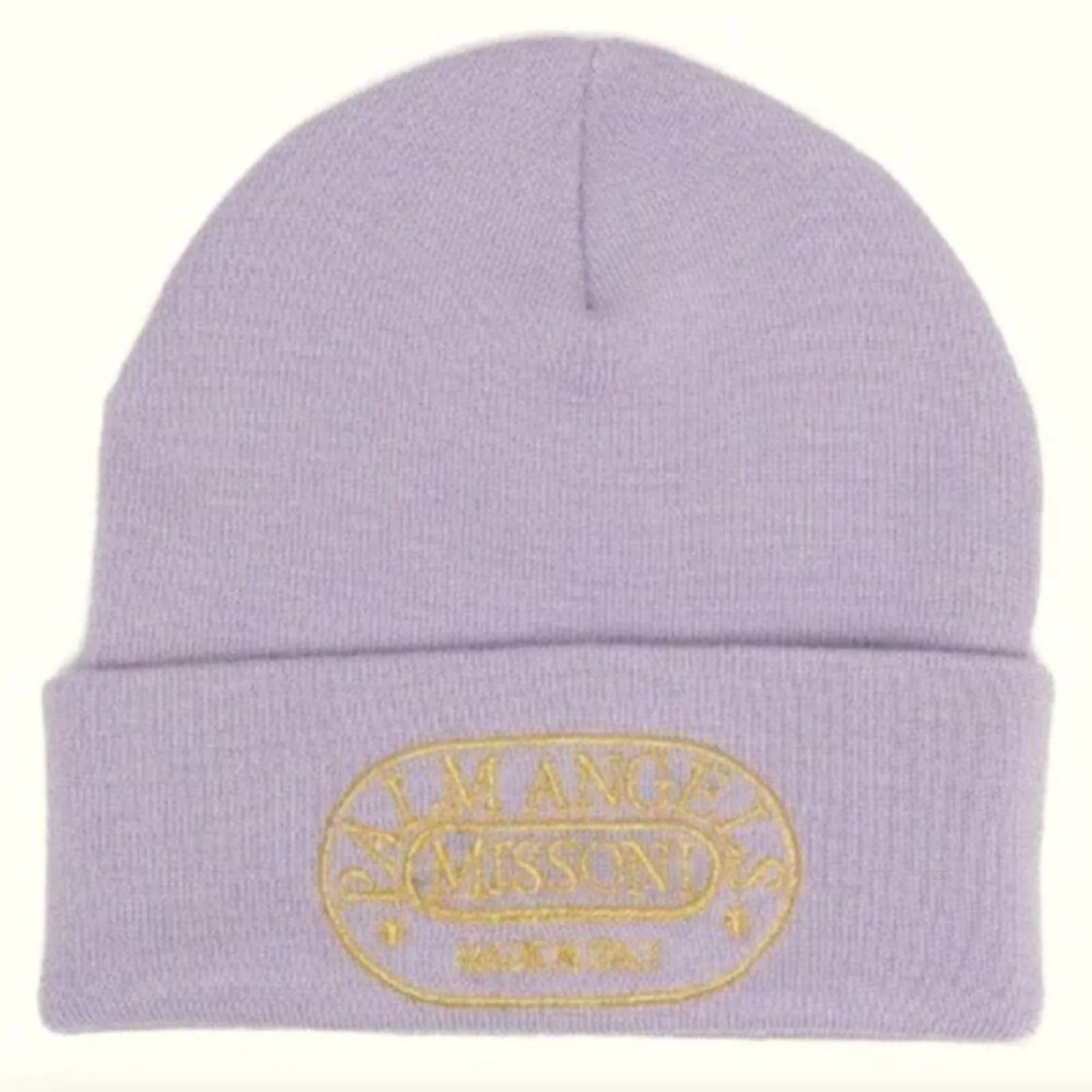 Palm Angels x Missoni embroidered Wool Beanie Lilac - Image 3