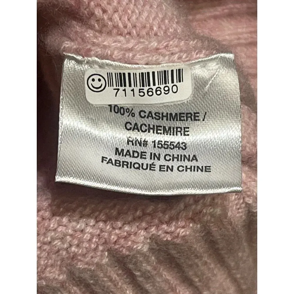 SABLYN Joyce Cashmere Ribbed Knit Top in Peony Pink XSmall New Mélange bralette Size XS - Image 9